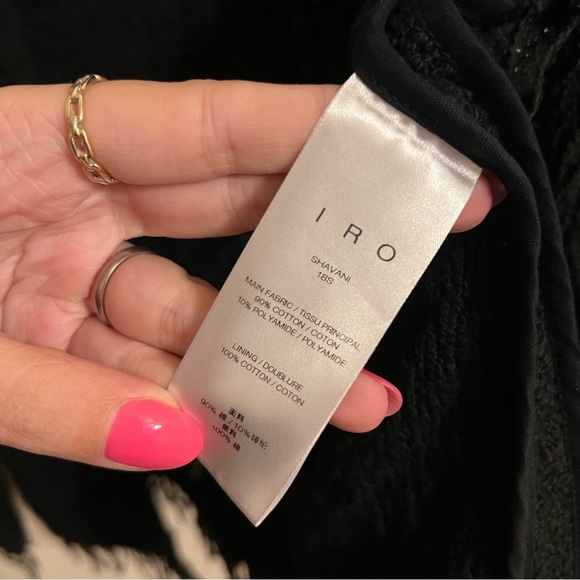 IRO Shavani Jacket Black - Picture 9 of 10